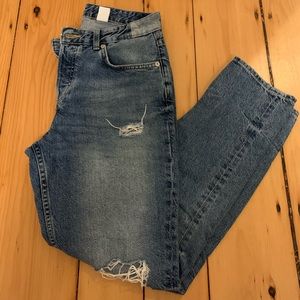 Boyfriend low waist denim jeans